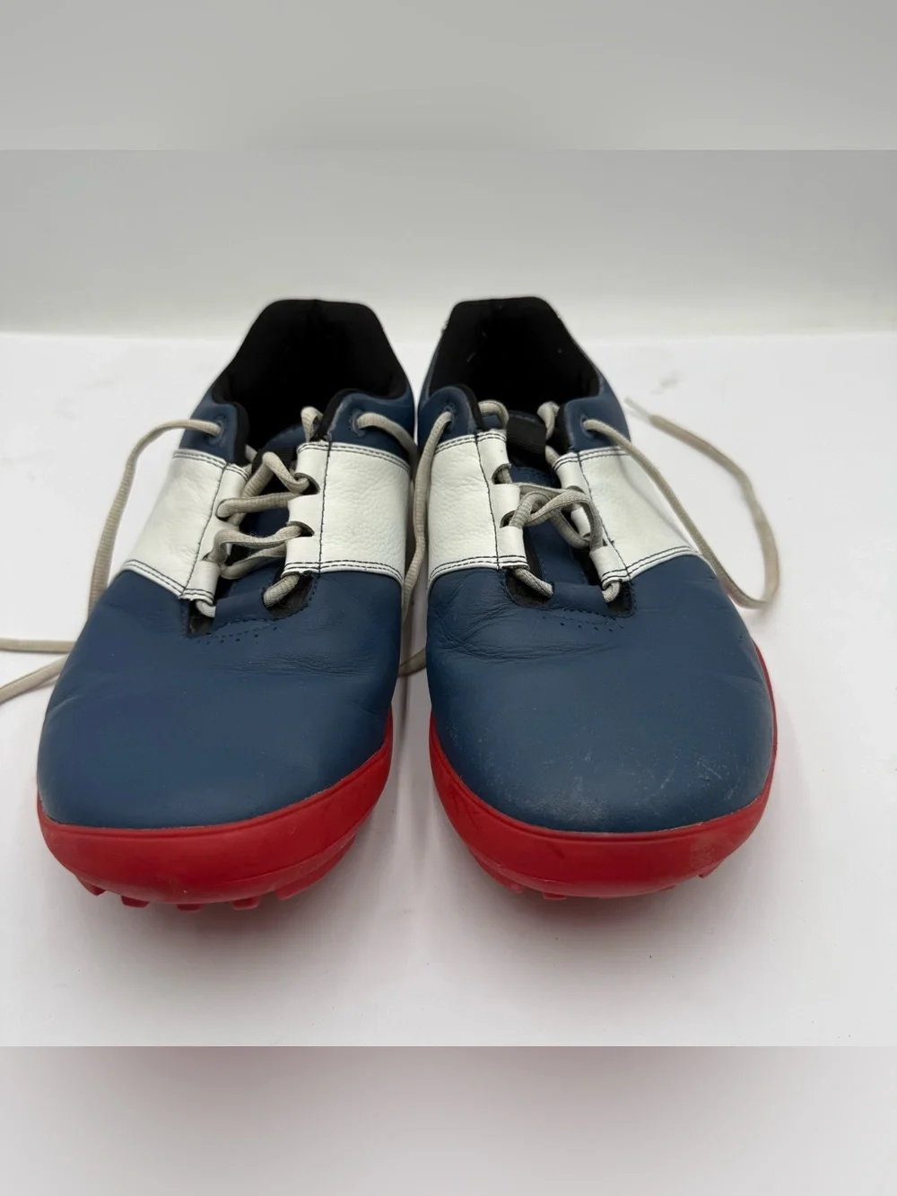B45 TRUE Linkswear Original 1.2 OG Mens Sz 11 Golf Shoes Blue Leather Spikeless
